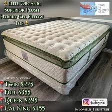 Elite Organic Hybrid Superior Cool Gel Memory Foam Pillow Top Mattress Boxspring Staring At E Pillow Top Mattress Memory Foam Pillow Foam Mattress Diy