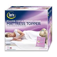 For Futon In Craft Room Serta 4 In Deep Pocket Pillow Top Memory Foam Mattress T Top Memory Foam Mattress Memory Foam Mattress Topper Foam Mattress Topper