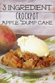3 Ingredient Slow Cooker Apple Dump Cake Money Saving Sisters Slow Cooker Apples Slow Cooker Desserts Crockpot Apple Dump Cake
