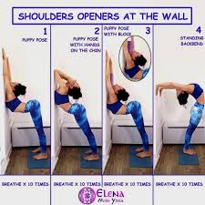 Some More Advanced Wall Stretches So In All The Foundational Poses That Lead Up To This As Well As Their Modificat Yoga Tutorial Wall Yoga Yoga For Beginners