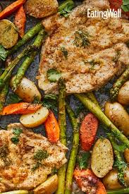 One Pan Chicken Asparagus Bake Recipe In 2020 Asparagus Recipe Baked Asparagus Chicken Asparagus