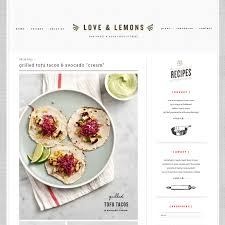 Love And Lemons Beautiful Blog Design Blog Design Inspiration Blog Website Design