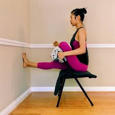 Great Version Of Pigeon Pose Restorative Yoga Poses Yoga Asanas Chair Yoga