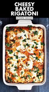 Baked Rigatoni Recipe Recipe Rigatoni Recipes Favorite Pasta Recipes Baked Rigatoni