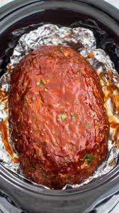 The Best Crockpot Meatloaf Video Sweet And Savory Meals Recipe Crockpot Meatloaf Crockpot Meatloaf Recipes Slow Cooker Meatloaf
