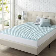 Zinus 2 Swirl Gel Memory Foam Air Flow Mattress Topper Blue Twin Memory Foam Mattress Topper Mattress Topper Mattress
