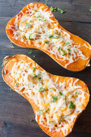 Roasted Butternut Squash Boats With Grilled Chicken And Vegetables Recipe Chicken And Butternut Squash Butternut Squash Chicken And Vegetables