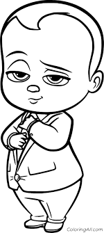 As you can see it we will have to color a lot of pages. Boss Baby Coloring Pages Coloringall
