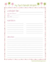 Feature Friday Free Recipe Cards Food Storage And Beyond Recipe Cards Template Recipe Book Templates Printable Recipe Page