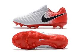New Nike Tiempo Legend Vii Fg Kangaroo Boots White Red Black Soccer Cleats Nike Soccer Cleats Black And Red