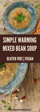 Easy Vegetarian Bean Soup Budget Friendly Recipe Bean Soup Mix Recipe Mixed Bean Recipes Vegan Soup Recipes