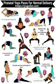 Prenatal Yoga Poses For Normal Delivery Yogallai Prenatal Workout Birth Art Prenatal Yoga