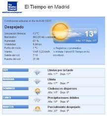 El Tiempo En Madrid Spanish 1 Teaching Spanish Spanish Resources