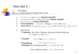 1 Sistem Bilangan Real Ppt Download