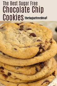 The Best Sugar Free Chocolate Chip Cookies Sugarfree Coo Sugar Free Chocolate Chip Cookies Sugar Free Chocolate Chips Sugar Free Chocolate Chip Cookie Recipe
