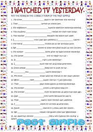 Past Simple Regular Verbs Pasado Simple Ingles Comparativos En Ingles Ejercicios De Ingles