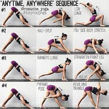 Yoga Sequences Downward Dog To Lunge Variation To Twist Hamstrings And Periformus Ad Yoga Yogasequence Yogateache Yoga Sequences Yoga Help Yoga Benefits