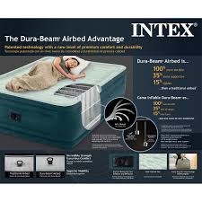 Intex Queen 24 Dream Lux Premium Pillowtop Airbed Mattress With Built In Pump Dream Lux Intex Air Bed Intex Air Mattress