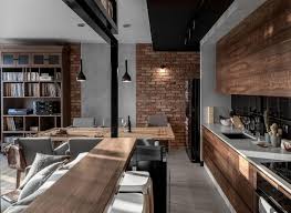 40 Amazing Three Homes Using Exposed Brick Wood Panelling And Grey Ideas Homedecorideas Homedesig Loft Interiors Apartment Interior Interior Design Kitchen