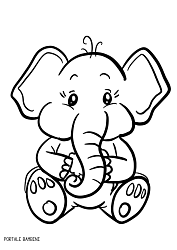 Disegni Di Elefanti Da Stampare E Colorare Gratis Portale Bambini Coloringpages Coloring Coloringins Disegno Di Elefante Disegni Elefante Disegni A Mano