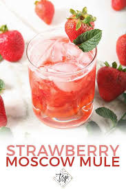 Strawberry Moscow Mules Recipe Mule Recipe Moscow Mule Recipe Strawberry Mixed Drinks