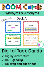 Synonyms And Antonyms Deck A Boom Cards Distance Learning In 2020 Vocabulary Activities Vocabulary Strategies Vocabulary Development