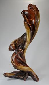 Standing Natural Wood Sculpture Wood Sculpture Art Wood Carving Art Driftwood Sculpture