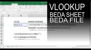 Vlookup Beda File Dan Worksheet Youtube
