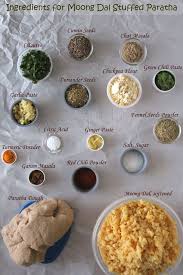 Ingredients For Moong Dal Paratha Indian Flatbread With Split Green Gram Stuffing Paratha Food And Drink Recipes