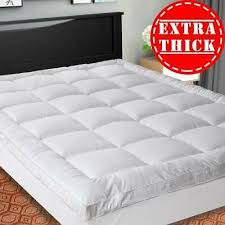 Sopat Extra Thick Mattress Topper Queen Cooling Mattress Pad Cover Pillow Top Construction 8 2 Cooling Mattress Pad Thick Mattress Topper Mattress Pad Cover