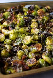 Roasted Brussels Sprouts With Bacon Parmesan Cheese Recipe Bacon Brussel Sprouts Cooking Brussel Sprouts Sprout Recipes