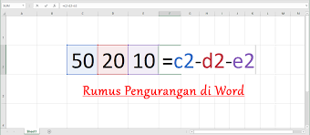 Rumus Pengurangan Excel Beda Kolom Secara Otomatis Lengkap Semutimut Tutorial Hp Dan Komputer Terbaik