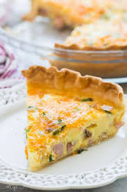 This Easy Ham Quiche Recipe Started With A Refrigerated Pie Crust Or You Can Make Your Own It S Ham Quiche Recipe Quiche Recipes Easy Breakfast Quiche Recipes