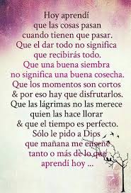 Hoy Aprendi Reflection Quotes Spanish Inspirational Quotes Inspirational Words