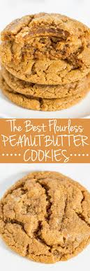 The Best Flourless Peanut Butter Cookies Gluten Free Averie Cooks Recipe Flourless Peanut Butter Cookies Free Desserts Gluten Free Desserts
