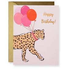 Leopard Birthday Greeting Card Leopard Birthday Birthday Greetings Birthday Greeting Cards