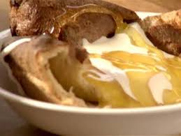 Roast Beef With Yorkshire Pudding Grilled Eggplant And Pea Mint And Avocado Salad Recipe Roast Beef With Yorkshire Pudding Food Network Recipes Yorkshire Pudding