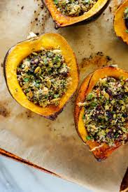 Vegetarian Stuffed Acorn Squash Recipe Cookie And Kate Recipe Stuffed Acorn Squash Vegetarian Acorn Squash Recipes Vegetarian Main Dishes