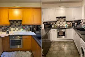 woman transforms her entire kitchen for