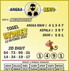 Prediksi Togel Sydney 12 Oktober Tahun 2020 Sydney Bento 12 Januari