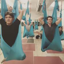 King Pigeon Pose With Hammock In Aerial Yoga Class Hammeraerialyoga Http Www Hammeraerialyoga Com Aerial Yoga Poses Aerial Yoga Yoga Swing Poses
