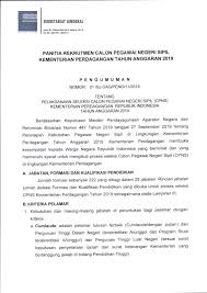 Contoh Surat Lamaran Cpns Kemendag 2019 Contoh Seputar Surat