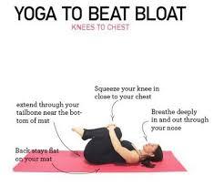 Wind Relieving Pose Helps Relieve Bloating And Gas Pains Beat Bloating Yoga Poses Getting Rid Of Bloating