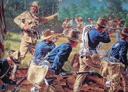 American Troops In Battle In The Philipines American Military History The Spanish American War Military Artwork
