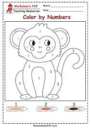 Worksheets Pdf Monkey Color By Numbers Download Pdf Facebook The pdf file contains 12 themed worksheets, representing different seasons in the. worksheets pdf monkey color by