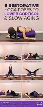 Melt Into This Restorative Yoga Routine To Lower Cortisol Slow Aging Restorative Yoga Poses Restorative Yoga Relaxing Yoga