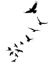 Disegno Tatuaggio Uccellini Tatuaggi Di Silhouetti Tatuaggi Volo Silhouette Uccello