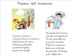 Poemas Y Rimas Del Invierno Para Ninos Poesia Invierno Letras De Canciones Infantiles Reconocimiento De Letras