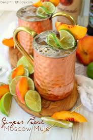 A Delicious Twist On The Classic Moscow Mule Recipe Made With Just A Few Simple Ingredients This Ginger Peach Mos Mule Recipe Moscow Mule Recipe Ginger Peach
