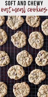 Soft And Chewy Homemade Oatmeal Cookies Recipe Homemade Oatmeal Cookies Cookie Recipes Oatmeal Raisin Oatmeal Raisin Cookies Chewy